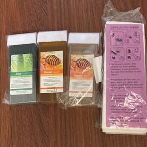 Aloe and Honey Wax Kit with Depilatory Paper